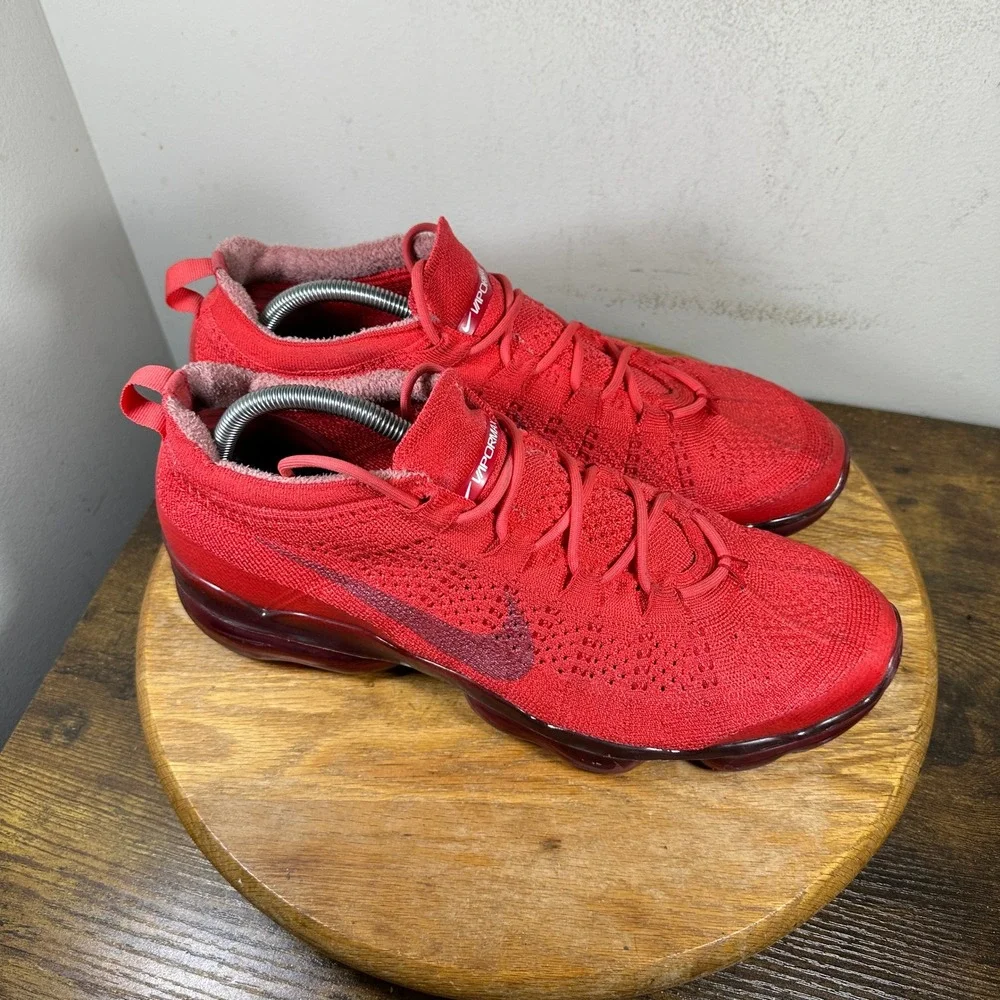 Nike Air VaporMax 2023 Flyknit Mens Red Running Shoes DV1678-600 Size 12